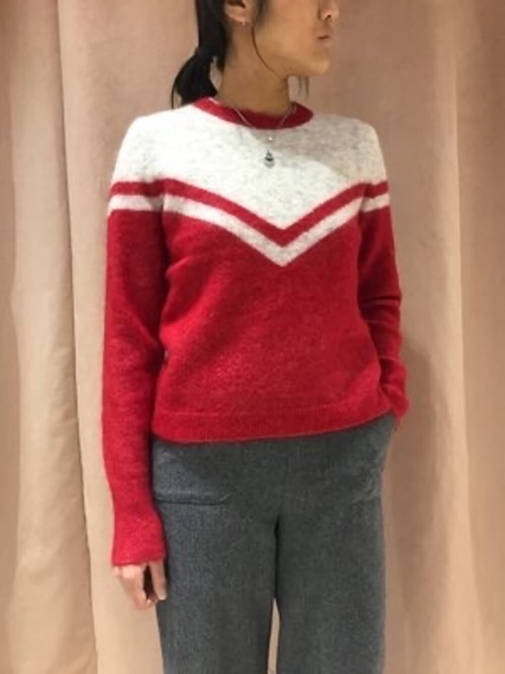Just Female Swiss Knot Sweater In Scarlett Saga